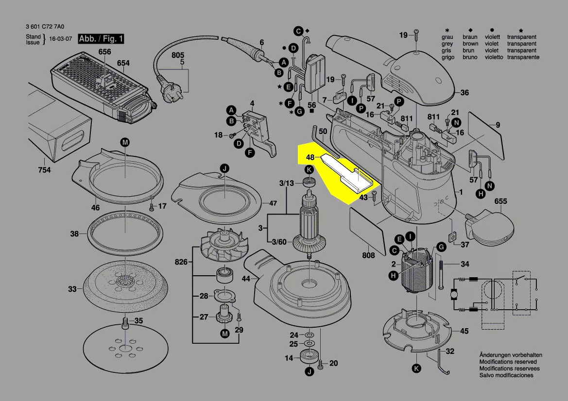 Support bac / sac poussière réf. 2 601 035 002 Bosch